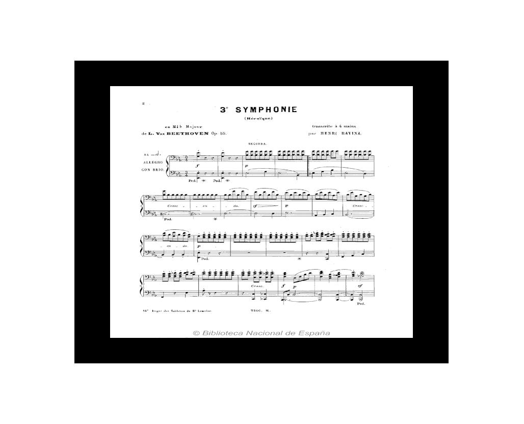 3e. symphonie en mib majeur: Héroïque / de L....